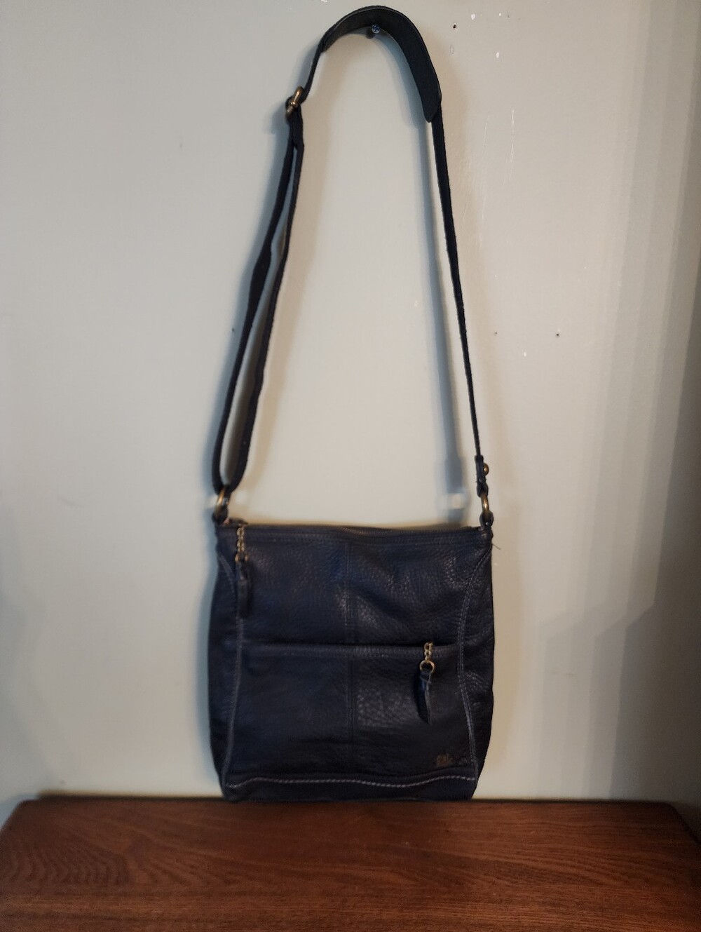 The SAK Black Pebbled Leather CB Bag